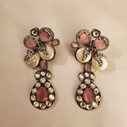 Kundan, Ad and Baroque pearl earrings